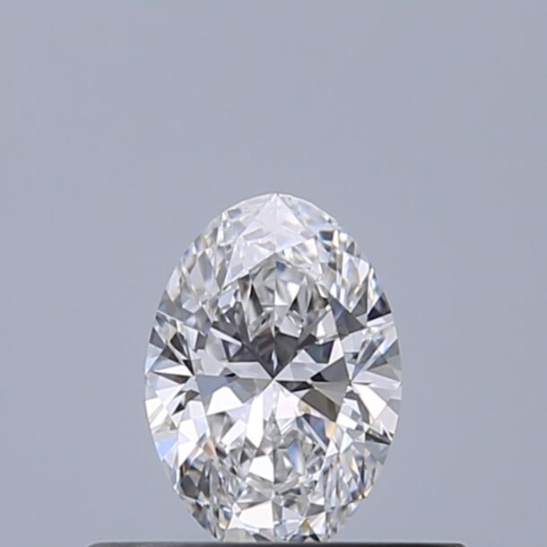 0.3 Carat Natural Diamond, Oval Cut, Color D, Clarity VVS1