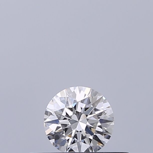 0.23 Carat Natural Diamond, Round Cut, Color D, Clarity IF
