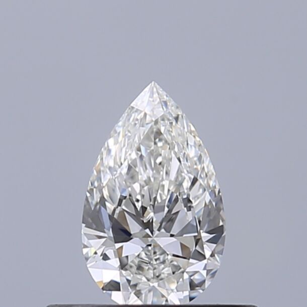0.32 Carat Natural Diamond, Pear Cut, Color F, Clarity VVS1