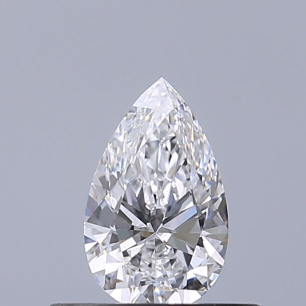 0.34 Karat Natürlicher Diamant Im Tropfenschliff, Farbe D, Reinheit VVS1