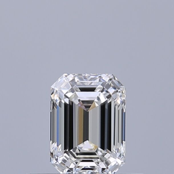 0.4 Carat Natural Diamond, Emerald Cut, Color E, Clarity VVS1