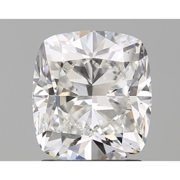 2.01 Karat Natürlicher Diamant Im Kissenschliff, Farbe H, Reinheit SI1