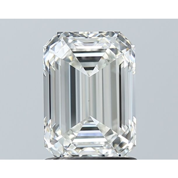 1.5 Carat Diamant Naturel de taille émeraude, Couleur H, Pureté VVS2