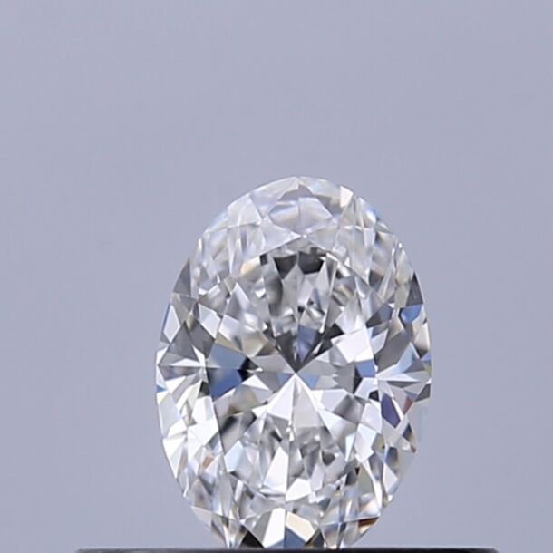 0.3 Karaat Natuurlijke Diamant met een Ovaal vorm, Kleur D, Zuiverheid VVS2