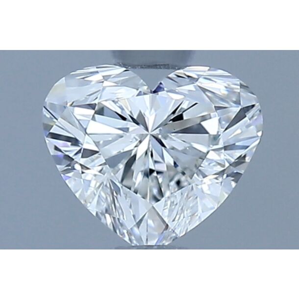 0.54 Karat Natürlicher Diamant Im Herzschliff, Farbe G, Reinheit VS2