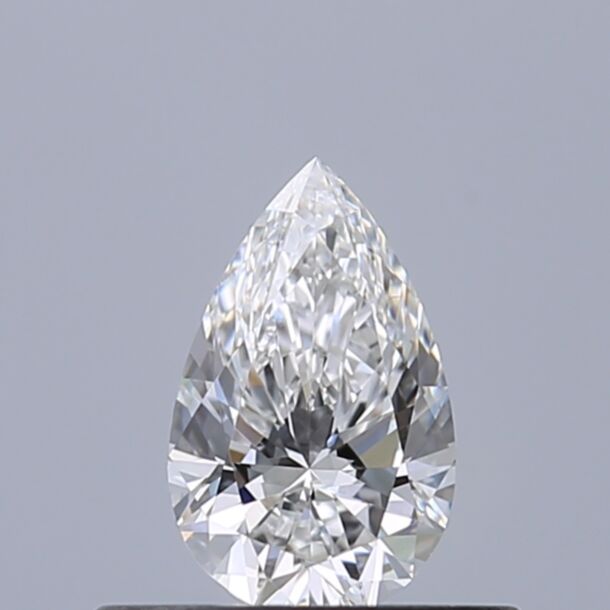 0.34 Karaat Natuurlijke Diamant met een Peer vorm, Kleur E, Zuiverheid VVS1