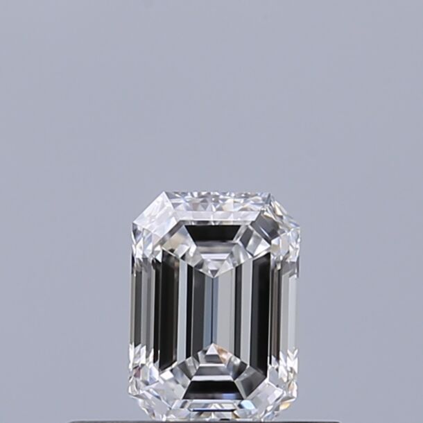 0.36 Carat Natural Diamond, Emerald Cut, Color D, Clarity VVS1