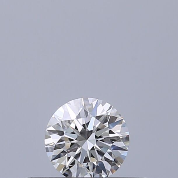 0.23 Carat Natural Diamond, Round Cut, Color D, Clarity IF