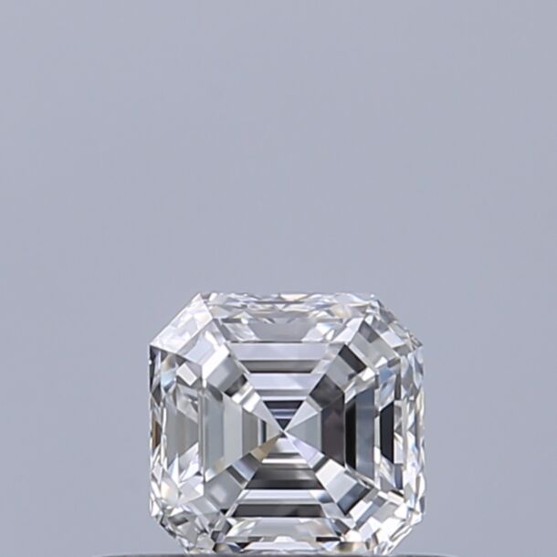 0.33 Carat Diamant Naturel de taille Asscher, Couleur D, Pureté VVS1