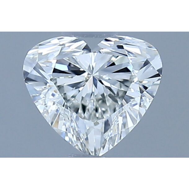 0.51 Karat Natürlicher Diamant Im Herzschliff, Farbe H, Reinheit VVS2
