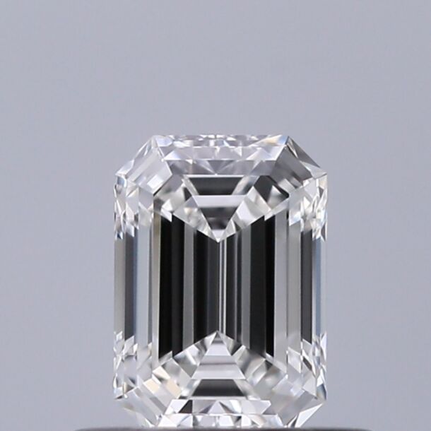 0.44 Carat Natural Diamond, Emerald Cut, Color E, Clarity VVS2 0.44 Carat Natural Diamond, Emerald Cut, Color E, Clarity VVS2