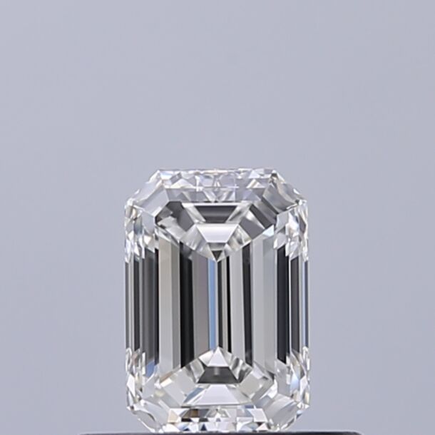 0.45 Karat Natürlicher Diamant Im Smaragdschliff, Farbe F, Reinheit VVS2