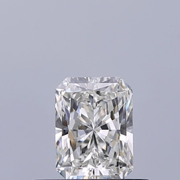 0.41 Carat Natural Diamond, Radiant Cut, Color G, Clarity IF