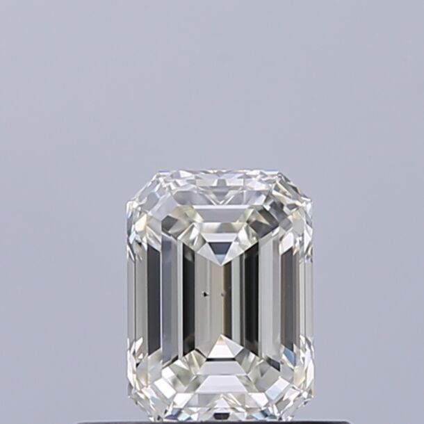 0.5 Karaat Natuurlijke Diamant met een Smaragd vorm, Kleur H, Zuiverheid VS2