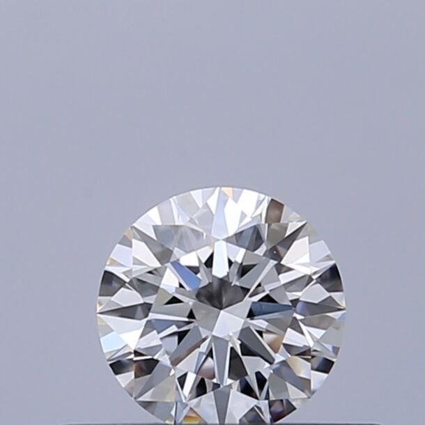 0.33 Carat Natural Diamond, Round Cut, Color E, Clarity VVS2