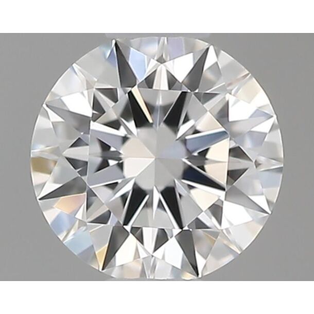 0.33 Carat Natural Diamond, Round Cut, Color F, Clarity VVS2