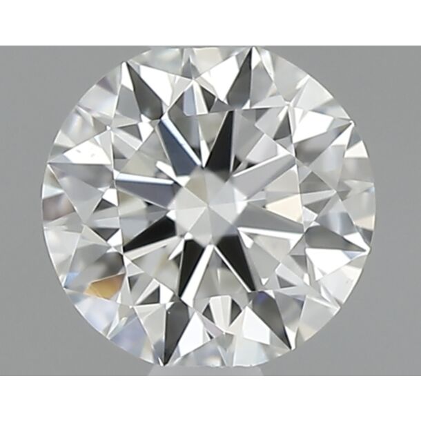 0.41 Carat Natural Diamond, Round Cut, Color H, Clarity VS2
