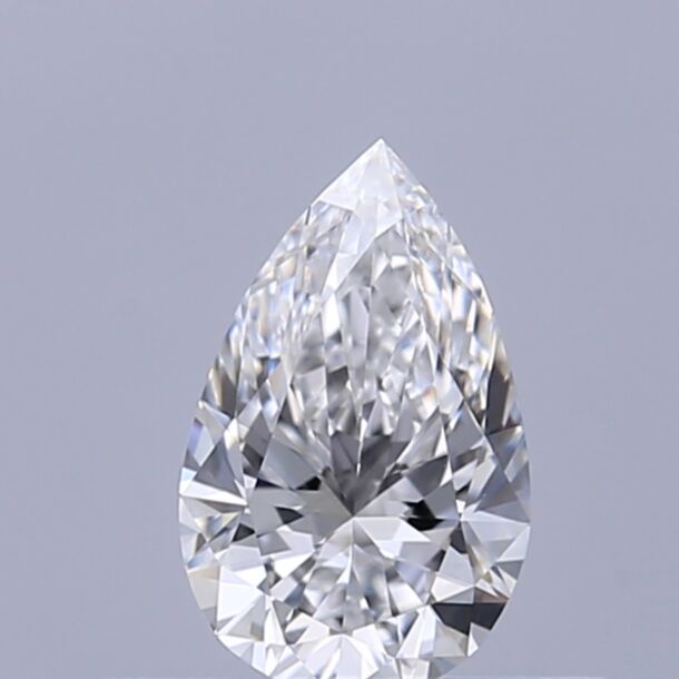 0.34 Karat Natürlicher Diamant Im Tropfenschliff, Farbe D, Reinheit VVS1