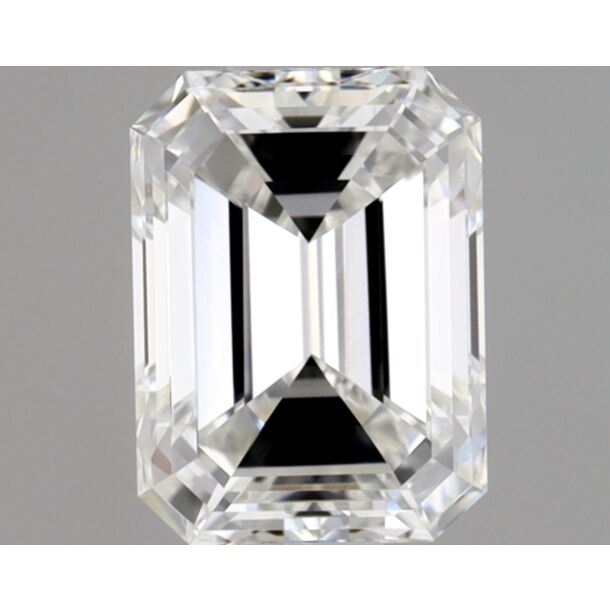 1 Carat Natural Diamond, Emerald Cut, Color F, Clarity VVS2
