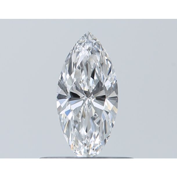 0.34 Carat Diamant Naturel de taille Marquise, Couleur D, Pureté VVS2
