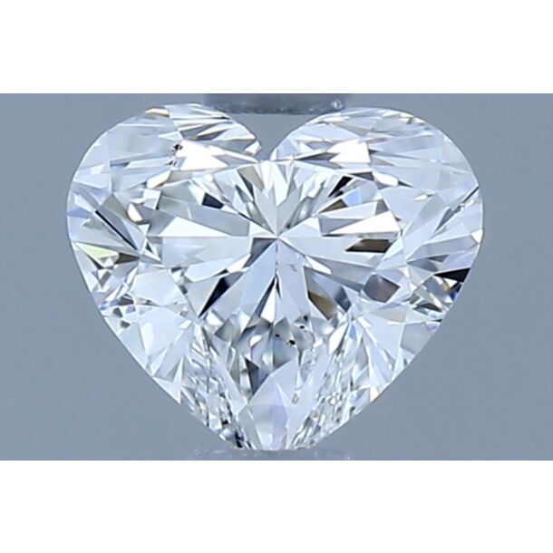 0.52 Karat Natürlicher Diamant Im Herzschliff, Farbe F, Reinheit SI1