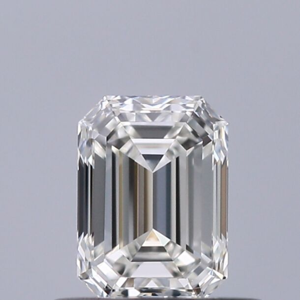 0.5 Carat Diamant Naturel de taille émeraude, Couleur I, Pureté VVS1