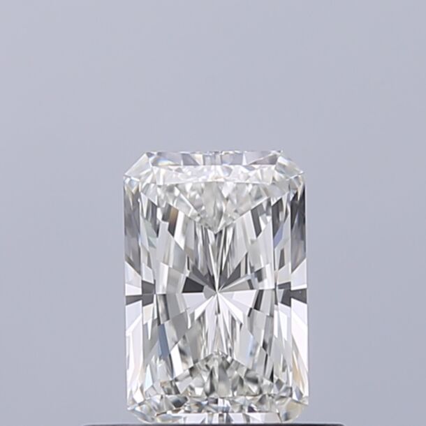 0.51 Karat Natürlicher Diamant Im Radiantschliff, Farbe H, Reinheit VVS2