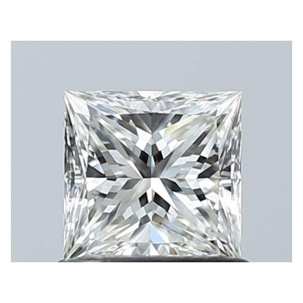 0.73 Karat Natürlicher Diamant Im Prinzessschliff, Farbe H, Reinheit VVS2