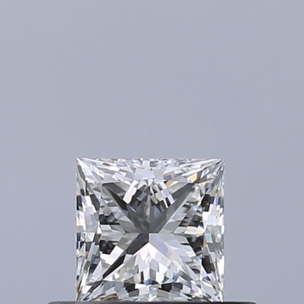 0.4 Karat Natürlicher Diamant Im Prinzessschliff, Farbe F, Reinheit FL