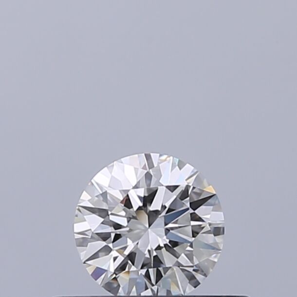 0.3 Carat Natural Diamond, Round Cut, Color F, Clarity IF