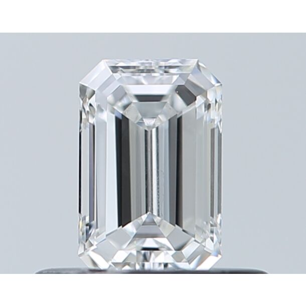 0.4 Carat Natural Diamond, Emerald Cut, Color E, Clarity VVS2
