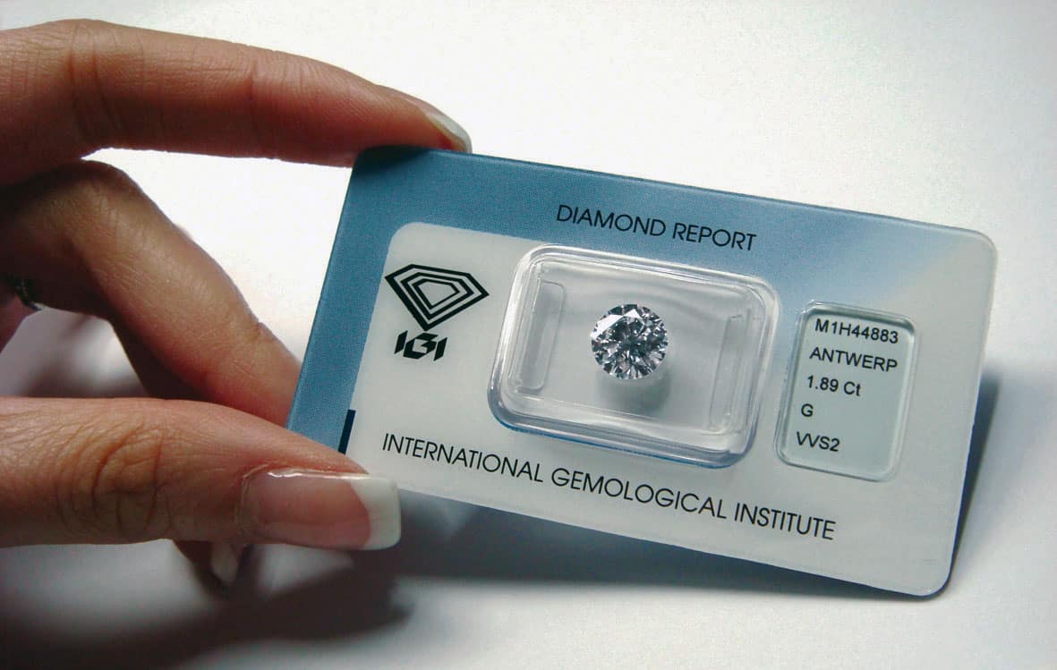 Diamonds certification hot sale